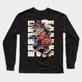 Wolf Skating! Long Sleeve T-Shirt